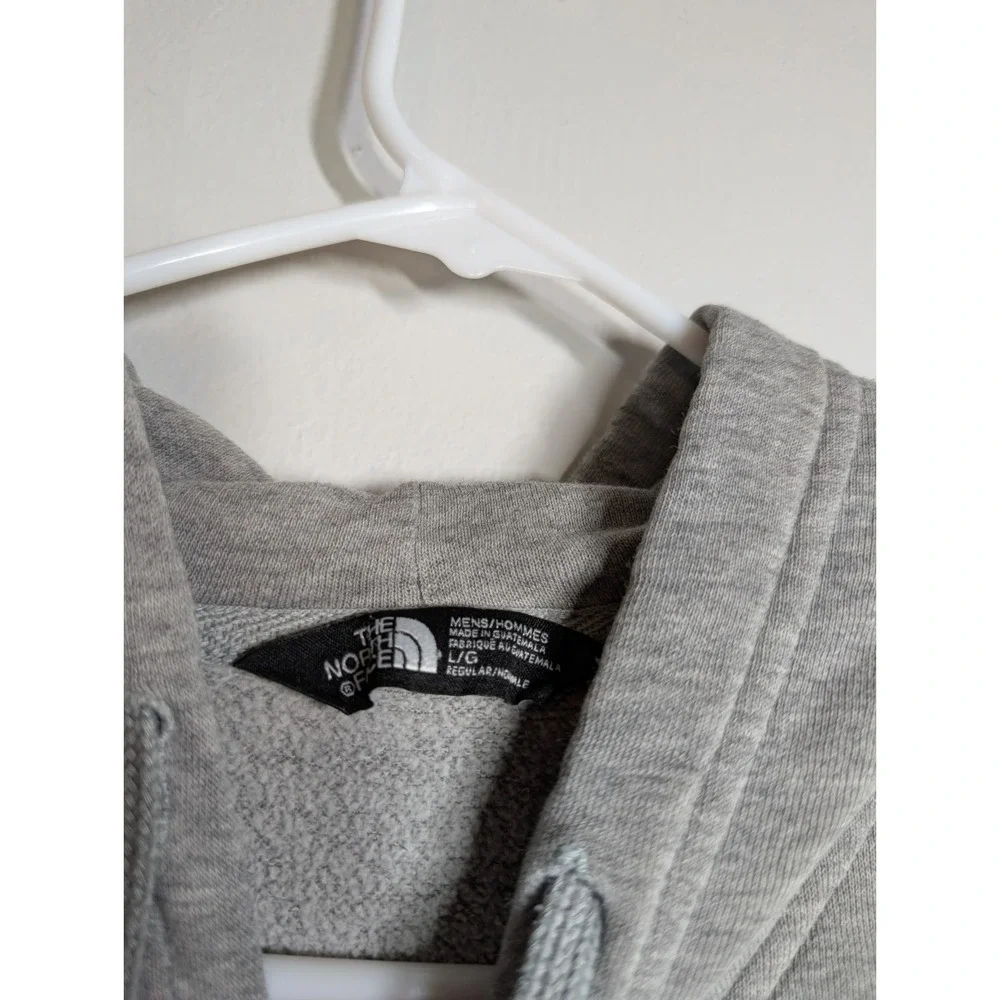 Men's North Face‎ Gray Pullover Size L Graphic Hoodie Never Stop Exploring